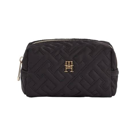 Neceser Monogram Con Relieve Negro Tommy Hilfiger.